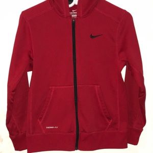 Red therma-fit Nike sweater